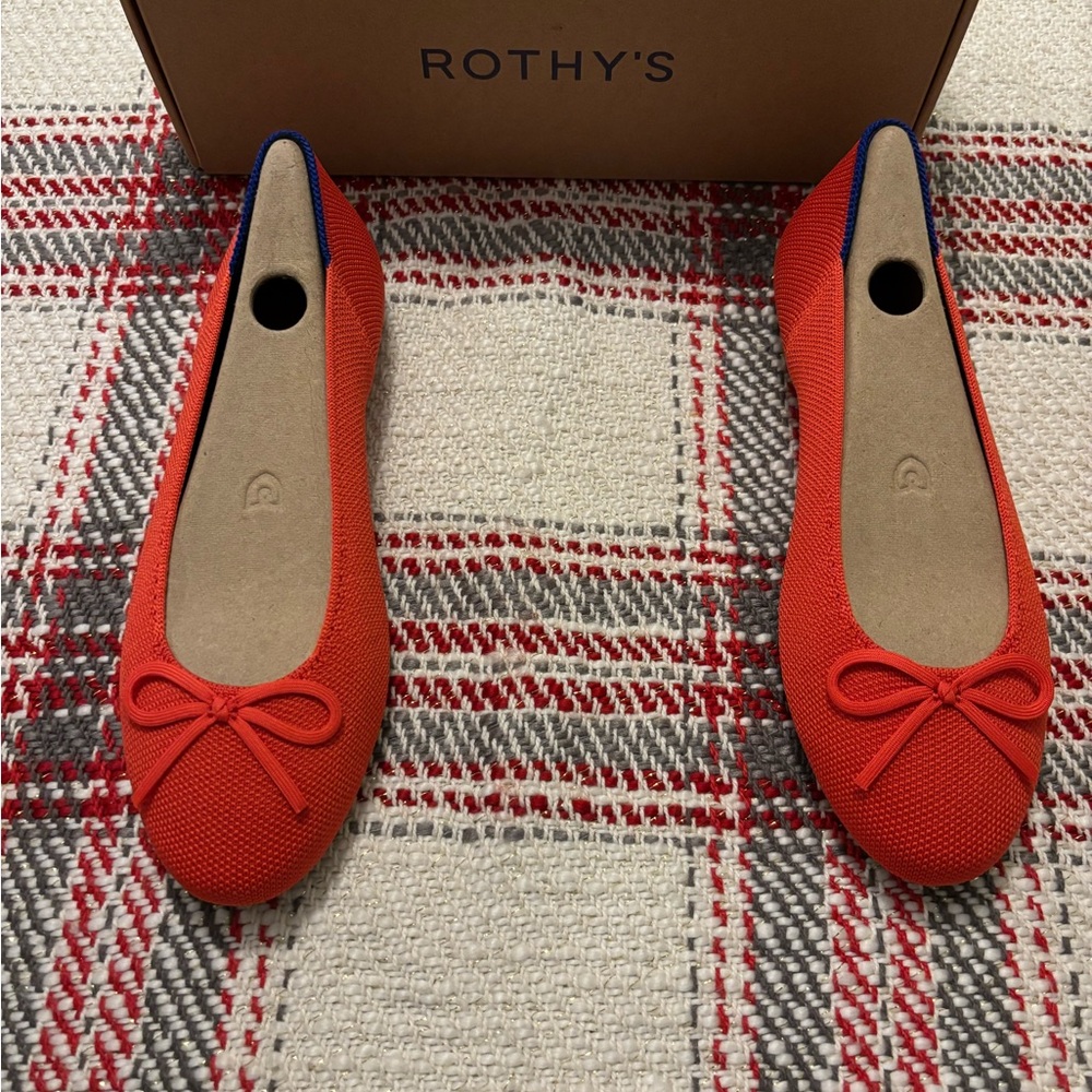 Rothy's Red Ballet Flats